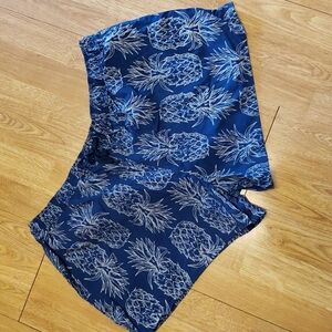 Lauren James XL nylon pineapple print shorts